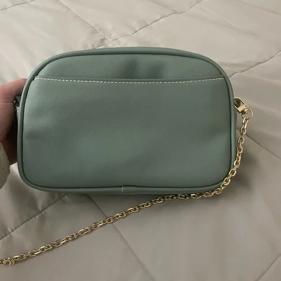 Green Leather Shoulder Bag - Picture 3 of 5